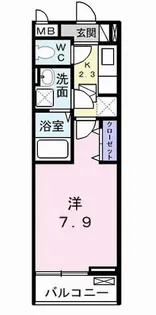 プロスペリテII【1階】の間取り