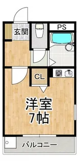 エステート北野田【4階】の間取り