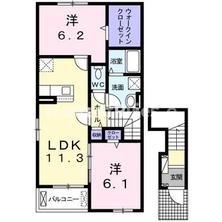 トゥインクル【2階】の間取り