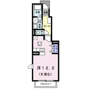 ブルーメ【1階】の間取り