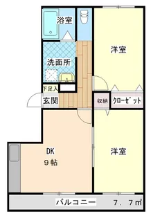 FLOWER HAITU・H【3階】の間取り