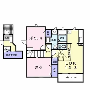 ガーデンハウスTADA【2階】の間取り