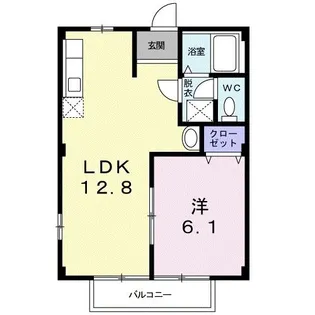 サンハイム妻沼【2階】の間取り