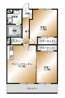 ドゥ・ラニッシュ【3階】の間取り