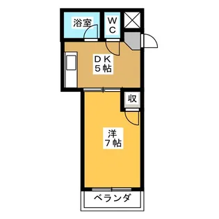 レジデンス原田苑【3階】の間取り