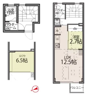TAS経堂レジデンス【2階】の間取り