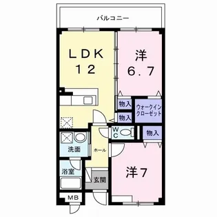 ポラリスB棟【1階】の間取り