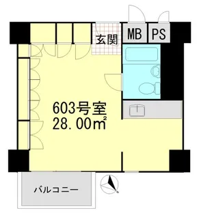 月島ハイツ【6階】の間取り