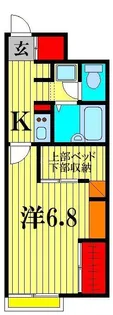 ピアヒルズ松戸【1階】の間取り