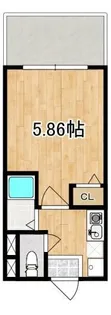アルティザ長崎水辺の森【9階】の間取り