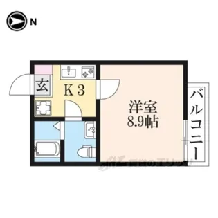 A&MCOURTMOMOYAMA【2階】の間取り