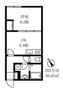 早稲田鶴巻IMAハウス【2階】の間取り