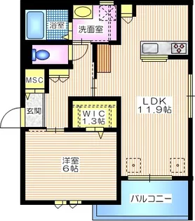 Ehepaar(エーエパール)【2階】の間取り