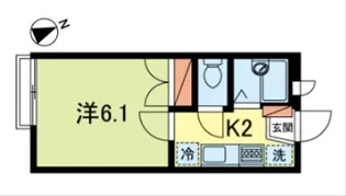 サットンプレイス杉崎【1階】の間取り