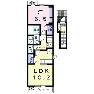 ラヴィエール【2階】の間取り