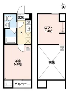ソレイユ検見川【2階】の間取り