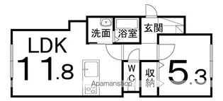 グランモンターニュ【1階】の間取り