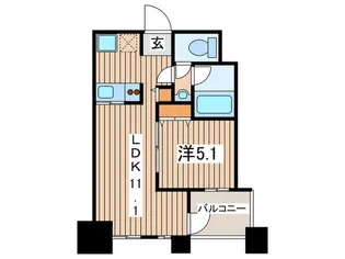 レジディア横濱馬車道【6階】の間取り