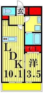 リーブルファイン谷在家【2階】の間取り