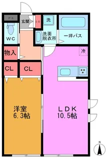 PRIME・VISAGE【2階】の間取り