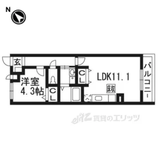 グランシエル【1階】の間取り