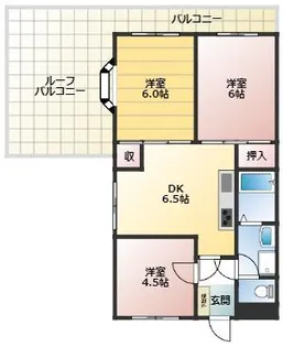 ヴェルデ東川口【5階】の間取り