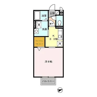 セジュール和泉【2階】の間取り
