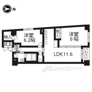 プラネシア神宮道【2階】の間取り