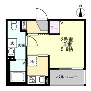 ベイルーム東本厚木【1階】の間取り