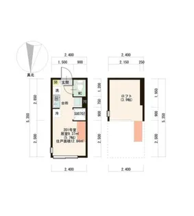 リエート練馬【1階】の間取り