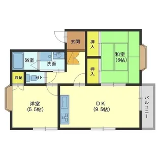 フレンディ希来里【2階】の間取り