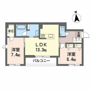 輝 阪南町【2階】の間取り