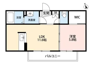 シャーメゾン・フルール【3階】の間取り