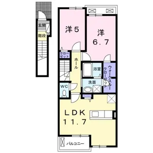 Y’s GrandeIII【2階】の間取り