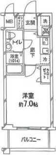 ベルエ難波西【10階】の間取り