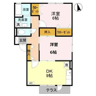サンフラワー C【1階】の間取り
