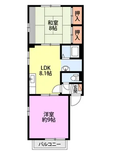 マンションHEART【2階】の間取り