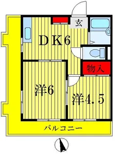 ジュンコーポ【3階】の間取り