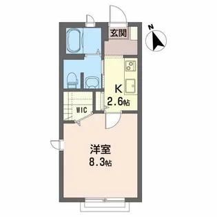 シャーメゾン静A【2階】の間取り