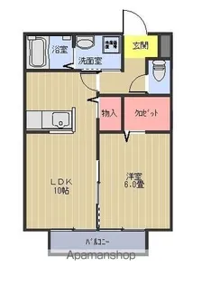オークラ表参道 B【1階】の間取り