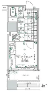 ローレルタワールネ浜松町【4階】の間取り
