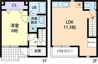 RADIA COURTの間取り