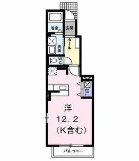 クレメント・リヴァー B棟【1階】の間取り