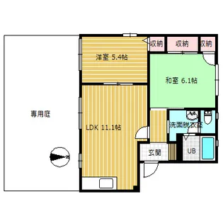 アムール【1階】の間取り