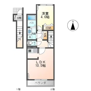 グレイシャス【2階】の間取り