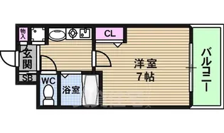 ラナップスクエア上本町【10階】の間取り