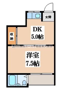 枚岡西ハイツ【2階】の間取り