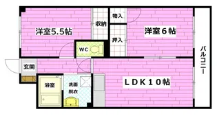 プレシオ住本【2階】の間取り