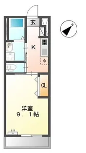 ドゥ・フローラ【2階】の間取り