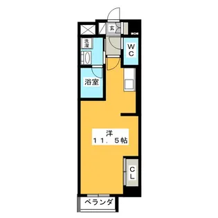 グラヴィス鶴舞【2階】の間取り